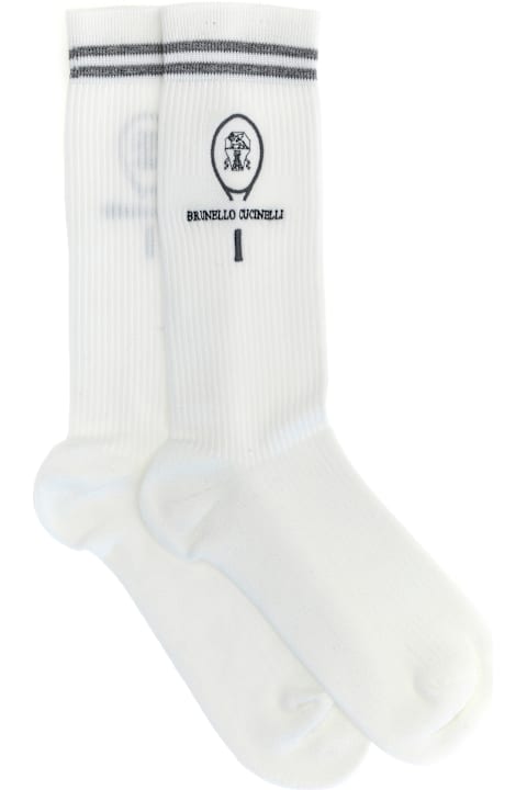 ملابس داخلية لـ القسم الرجالي Brunello Cucinelli Ribbed Socks