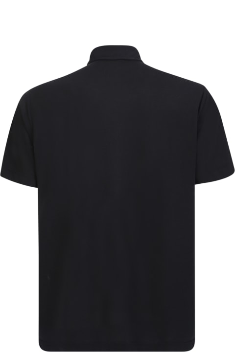 Zanone Topwear for Men Zanone Black Polo Shirt