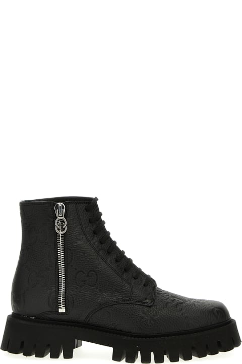 Boots for Men Gucci 'gg' Ankle Boots