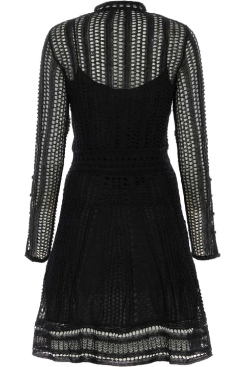 Chloé for Women Chloé Black Linen Blend Mini Dress