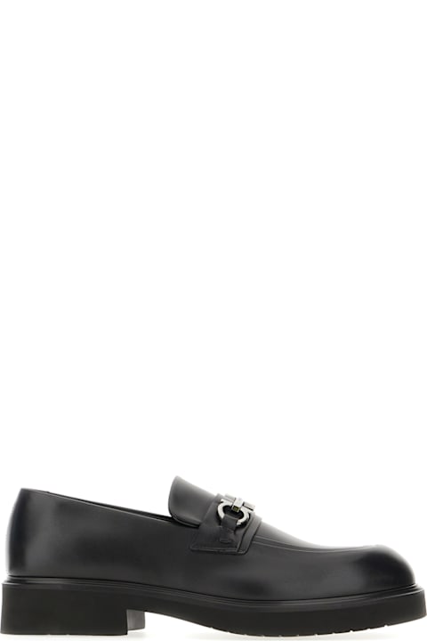 Ferragamo Shoes for Men Ferragamo Black Leather Loafers