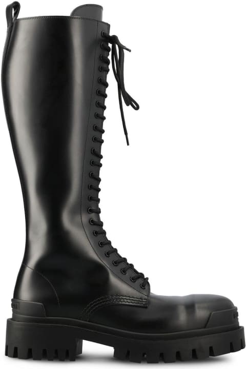 Boots for Women Balenciaga Strike Lace-up Boots