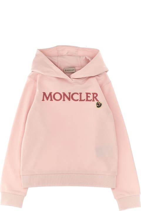 Monclerのガールズ Moncler Logo Embroidery Hoodie