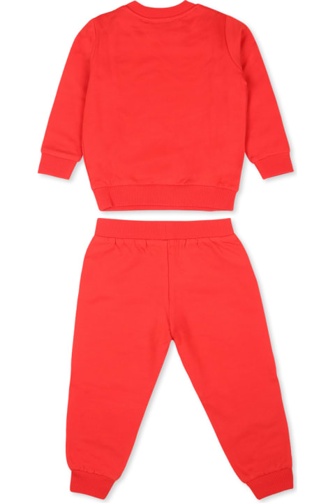 Moschino for Kids Moschino Red Suit For Babykids With Teddy Bears