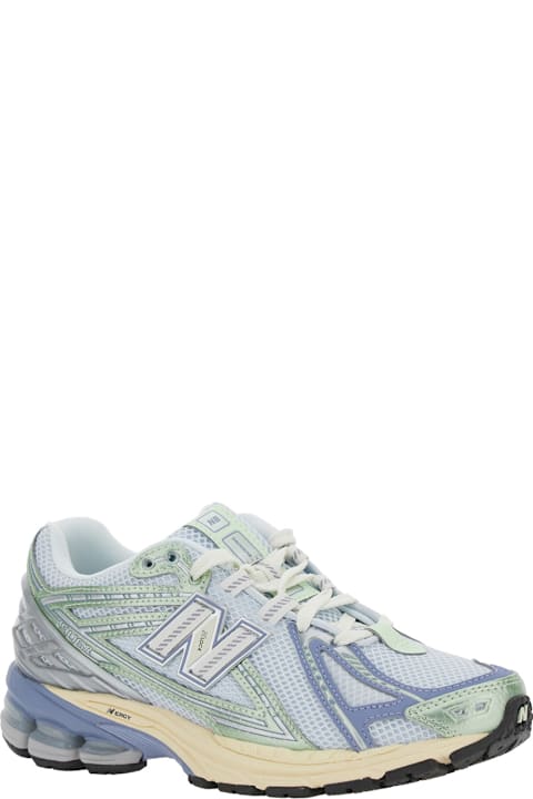 Homeware New Balance Blue Low Top Sneaker With Logo Patch On Tongue And Side And Perforated Panels In Tech Fabric Unisex