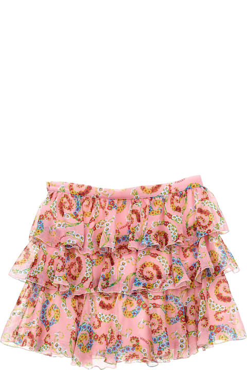 Bottoms for Girls Versace 'geo Poly Barocco Flower' Skirt