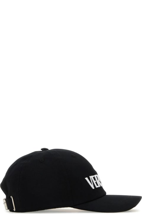 Hats for Women Versace Black Cotton Baseball Cap