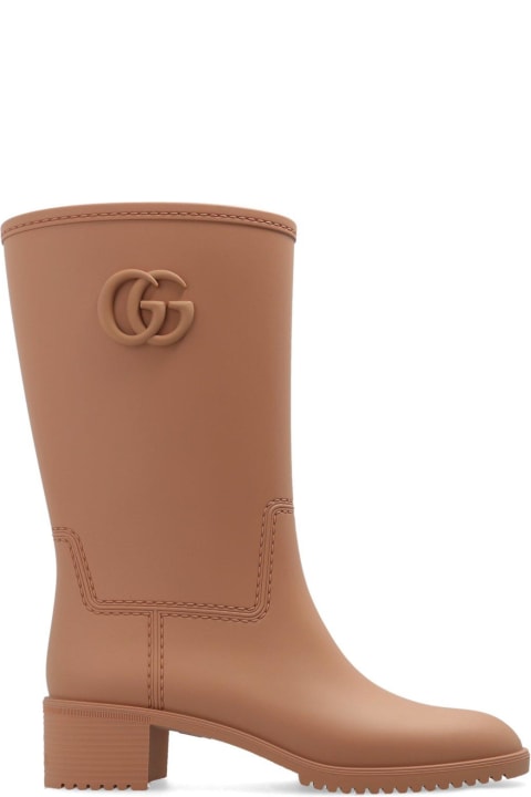 Gucci Boots for Women Gucci Logo Plaque Boots