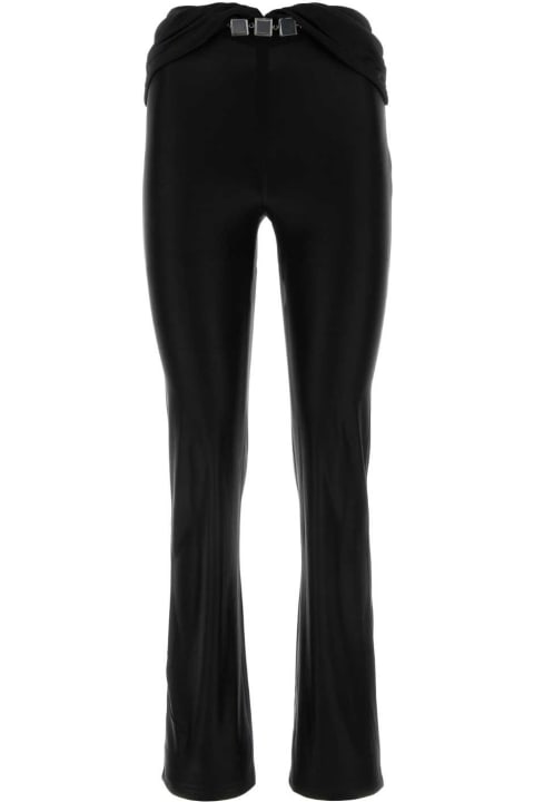 Paco Rabanne for Women Paco Rabanne Black Stretch Viscose Pant