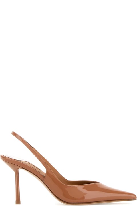 Le Silla Camel Leather Chanel Vivienne Pumps
