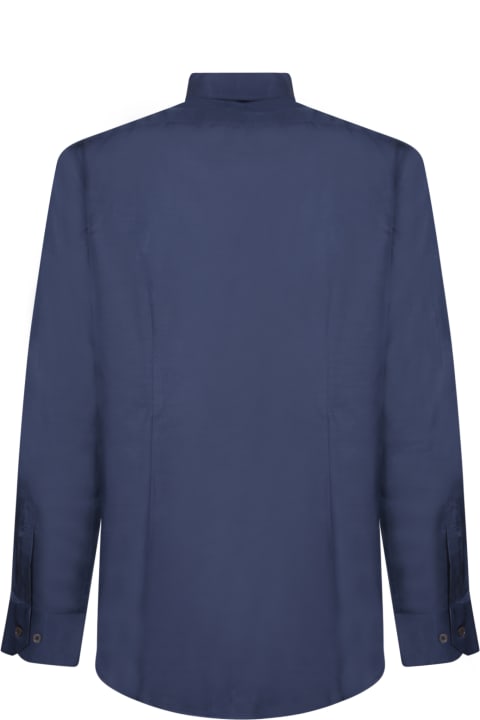 Shirts for Men Paul Smith Blue Long Sleeve Shirt