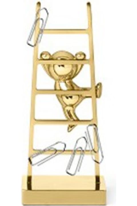 インテリア Ghidini 1961 Omini - The Climber Clips Holder Polished Brass