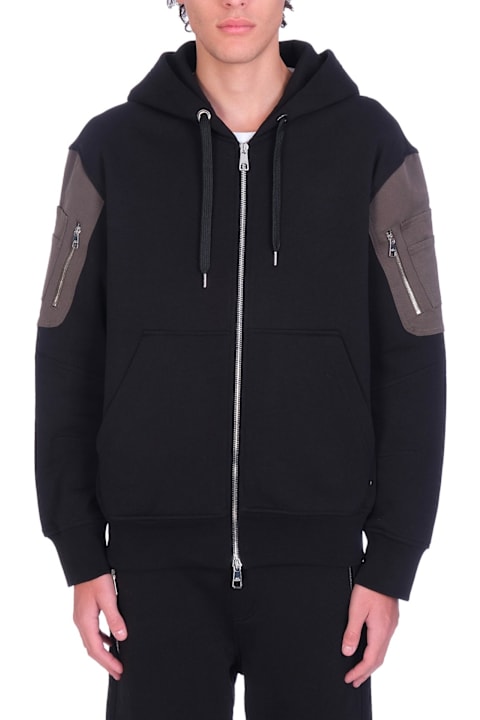 Neil Barrett for Women Neil Barrett Cotton Logo Hooded Sweatshirt