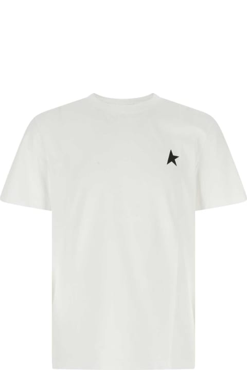 Clothing Sale for Men Golden Goose White Cotton T-shirt