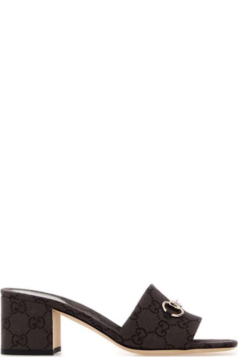 Gucci Gg Fabric Mules
