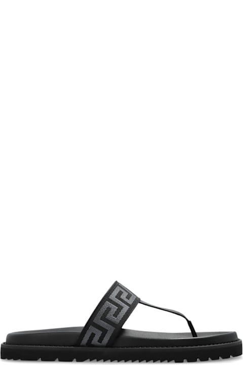 Versace Sale for Men Versace Versace Flip Flops With 'greca' Pattern