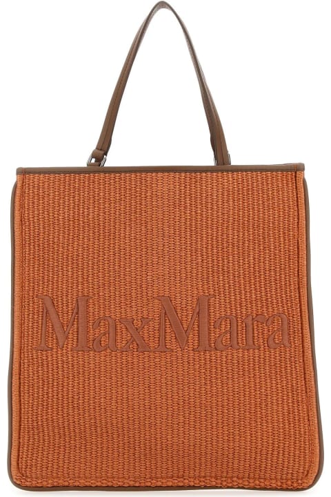 Homeware Max Mara Caramel Raffia Easybag Shopping Bag