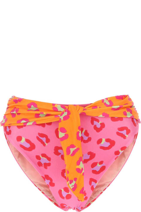 أدوات منزلية Farm Rio Printed Stretch Polyester Bikini Bottom