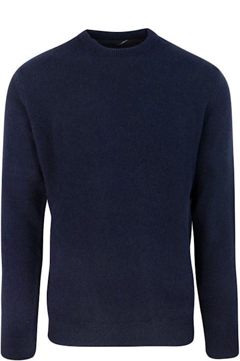 Barbour Sweaters for Men Barbour Checked-panel Crewneck Jumper