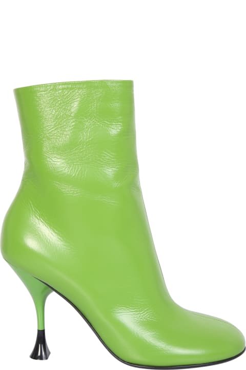 Homeware 3JUIN Green Lidia Ankle Boots