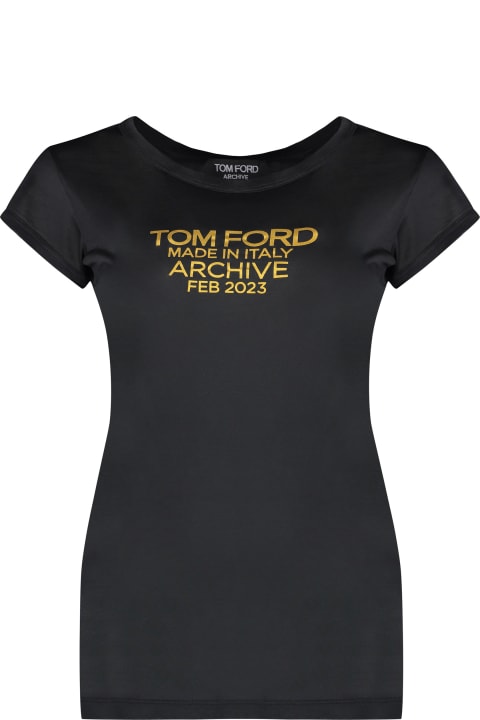 Tom Ford Topwear for Women Tom Ford Silk T-shirt