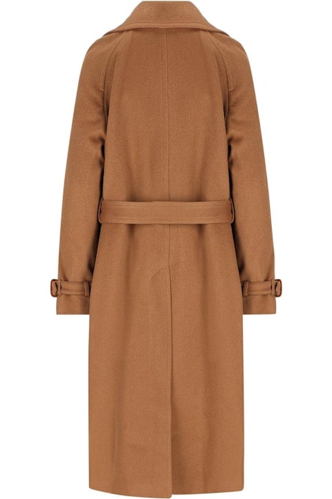 Celine for Women Celine Belted Button-up Coat