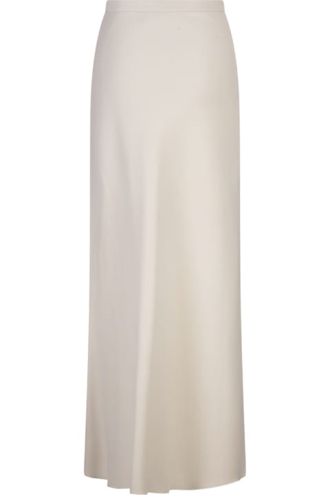 Max Mara for Women Max Mara Ivory White Clavier Long Skirt