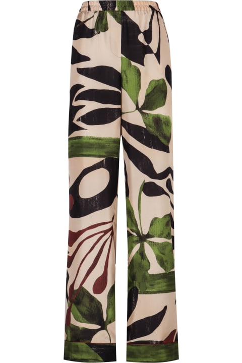 Alberta Ferretti Pants & Shorts for Women Alberta Ferretti Printed Silk Pants