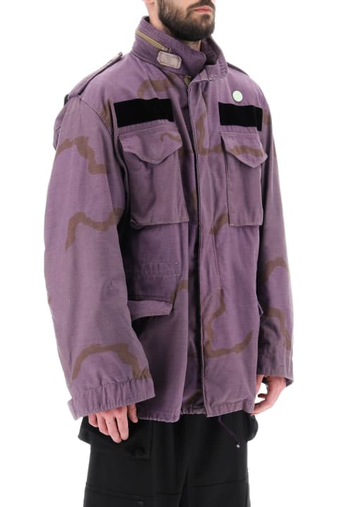 OAMC Coats & Jackets for Men OAMC Field Jacket In Cotton With Camouflage Pattern