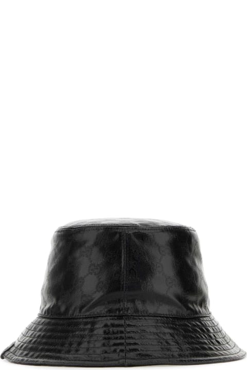 Gucci Sale for Men Gucci Black Gg Crystal Bucket Hat