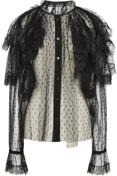 Fashion for Women Dolce & Gabbana Lace Ruffled Shirt