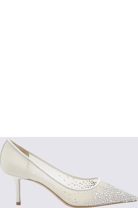 Jimmy Choo White Leather Pumps