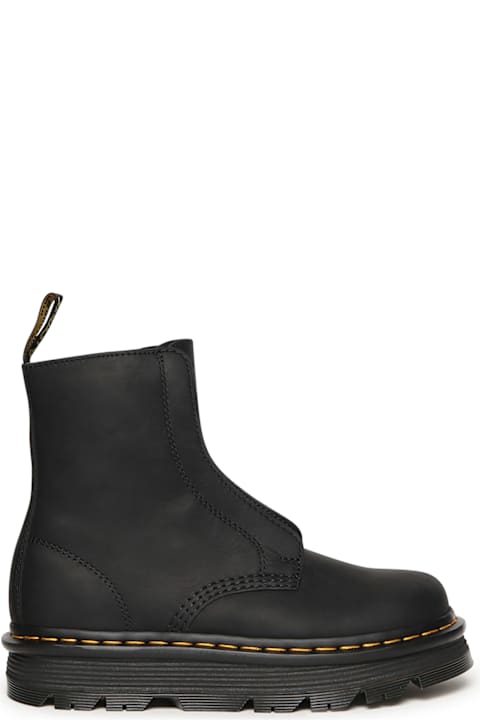 Dr. Martens Zebzag Laceless Leather Ankle Boots