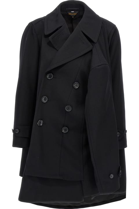 Comme des Garçons معاطف وجواكت لـ السيدات Comme des Garçons Double-breasted Coat 4 Sleeves