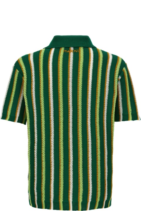 Marni for Men Marni Striped Polo Shirt