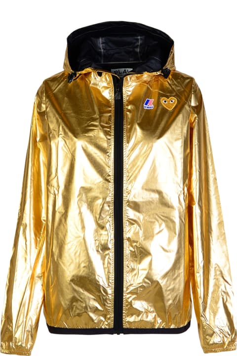 Comme des Garçons Play Coats & Jackets for Women Comme des Garçons Play Gold Polyamide Jacket