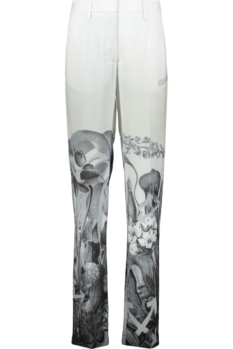 Homeware Off-White Printed Trousers