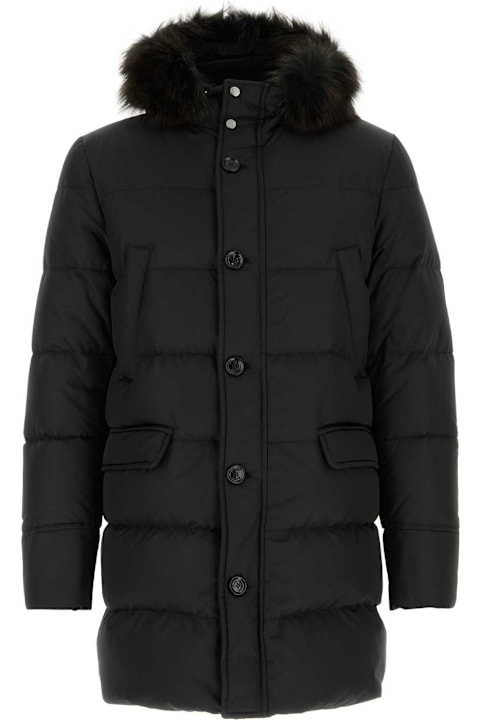 Moorer لـ Men Moorer Black Polyester Blend Barbieri Down Jacket