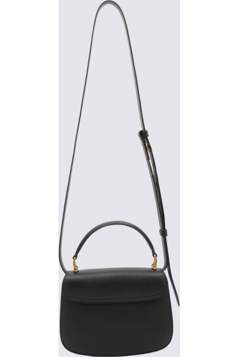 Ami Alexandre Mattiussi Shoulder Bags for Women Ami Alexandre Mattiussi Black Leather Handle Bag