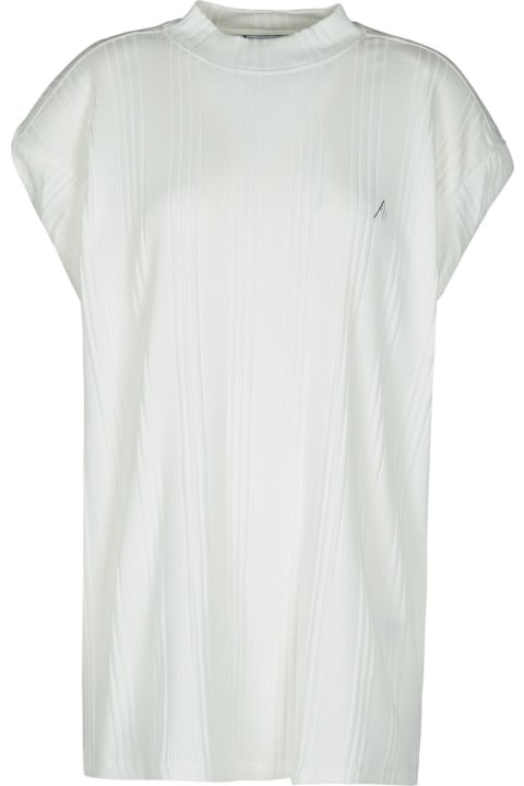 The Attico Topwear for Women The Attico 'laurie' White Cotton T-shirt