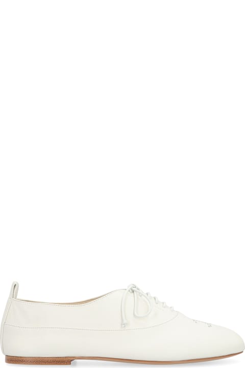 Celine Lise Leather Lace-up Shoes