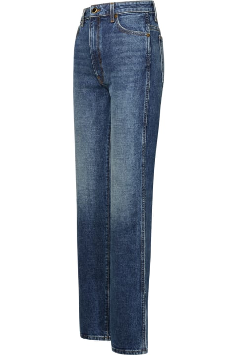 'danielle' Blue Cotton Blend Jeans