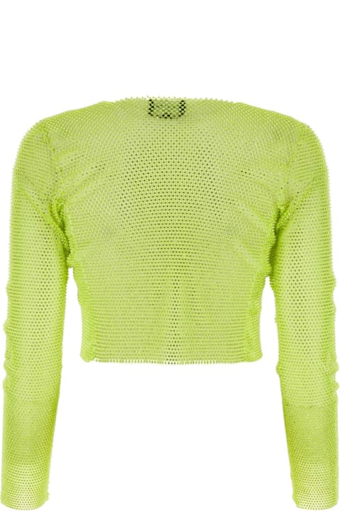 Santa Brands Fleeces & Tracksuits for Women Santa Brands Acid Green Mesh Top