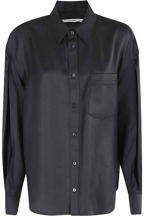 Homeware Alexander Wang Button Up Shirt W Slashed Sleeve