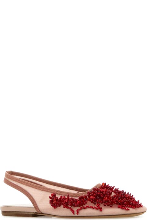 Dries Van Noten for Women Dries Van Noten Pink Mesh Ballerinas