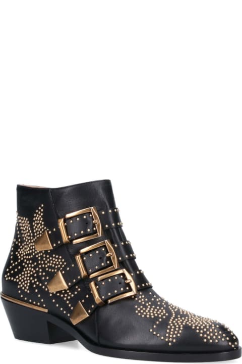 Chloé for Women Chloé Susanna Embellished Buckled Boots