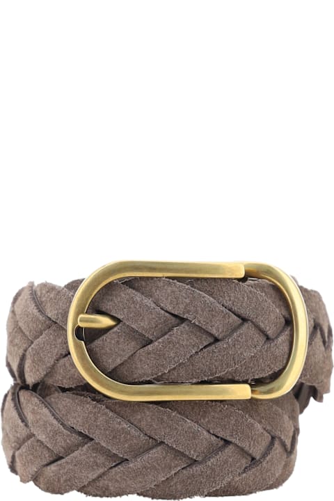 Brunello Cucinelli Accessories for Men Brunello Cucinelli Leather Belt Braided Design