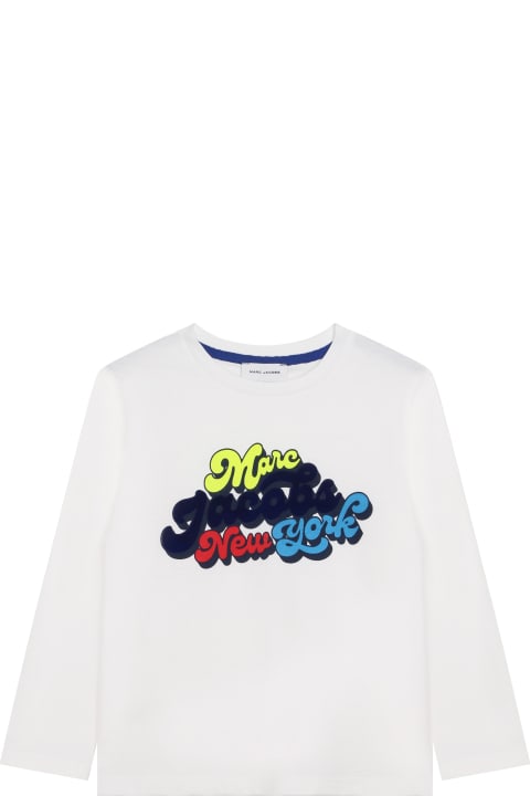 ウィメンズ新着アイテム Little Marc Jacobs Long-sleeved T-shirt With Print