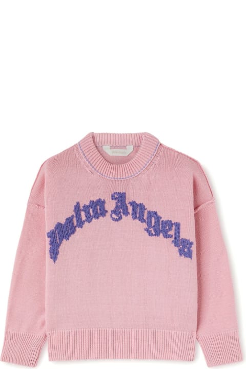 Sale for Girls Palm Angels Palm Angels Sweaters Pink