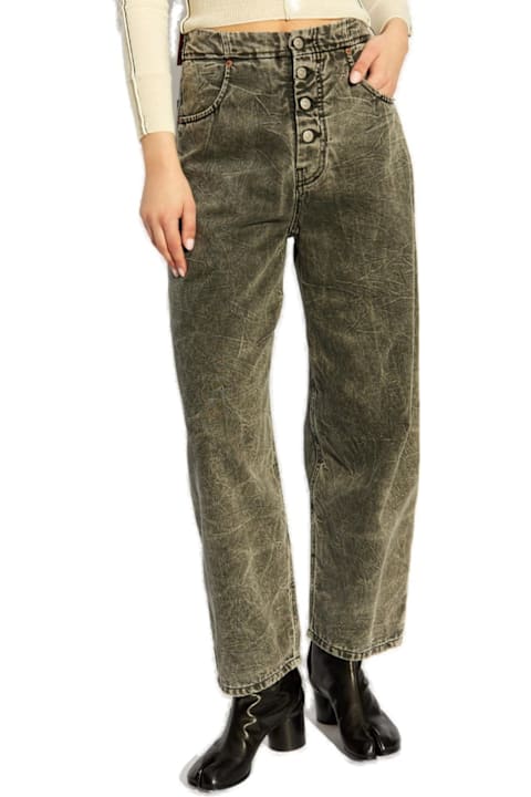 Homeware MM6 Maison Margiela Logo Patch Wide-leg Jeans